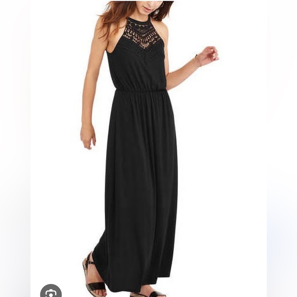 NWT crochet halter maxi dress